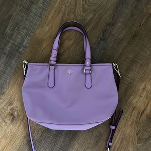 Brand new purple Kate spade nylon mini bag with strap